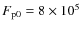 $F_{\rm p0} = 8\times 10^5$