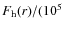 $F_{\rm h}(r)/(10^5$