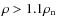 $\rho>1.1\rho_{\rm n}$