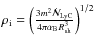 $\rho_{\rm i} = \left(\frac{3m^2\dot{\cal N}_{\rm LyC}}{4\pi\alpha_{\rm B}R_{\rm sh}^3}\right)^{1/2}$