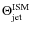 $\Theta^{\rm
ISM}_{\rm jet}$