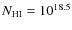 $N_{\rm HI} =
10^{18.5}$