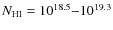 $N_{\rm HI} = 10^{18.5}{-}10^{19.3}$