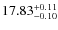 $17.83_{-0.10}^{\rm +0.11} $