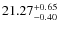 $21.27_{-0.40}^{\rm +0.65} $
