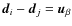 $\vec{d}_{i}-\vec{d}_{j}=\vec{u}_{\beta}$