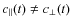 $c_{\vert\vert}(t)\neq c_{\bot}(t)$