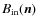 $B_{{\rm in}}(\vec{n})$