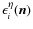 $\epsilon_{i}^{\eta}(\vec{n})$