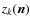 $z_k(\vec{n})$