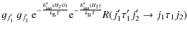 $\displaystyle g_{j'_1}~ g_{j'_2}~ {\rm e}^{-\frac{E'_{\rm int}(H_2O)}{k_{\rm B}...
...E'_{\rm int}(H_2)}{k_{\rm B}T}} R(j'_1 \tau'_1 j'_2 \rightarrow j_1 \tau_1 j_2)$