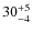 $\rm 30^{+5}_{-4}$