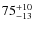 $\rm 75^{+10}_{-13}$