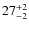 $27^{\rm +2}_{-2}$