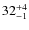 $32^{\rm +4}_{-1}$