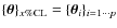 $\{\vec{\theta}\}_{x\% \rm CL}=\{\vec{\theta}_i\}_{i=1\cdots p}$