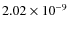 $2.02 \times 10^{-9}$