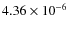 $4.36 \times 10^{-6}$