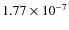$1.77 \times 10^{-7}$