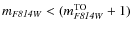 $m_{\it
F814W}<(m_{\it F814W}^{\rm TO}+1)$