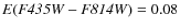 ${E({\it F435W}-{\it F814W}})=0.08$