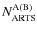 $N_{\rm ARTS}^{\rm A(B)}$