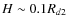$H\sim0.1R_{d2}$