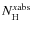 $N_{\rm {H}}^{x\rm abs}$