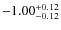 $\rm -1.00^{+0.12}_{-0.12}$