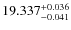 $\rm 19.337^{+0.036}_{-0.041}$