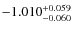 $-1.010^{\rm +0.059}_{-0.060}$