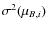 $\sigma^2(\mu_{B,i})$