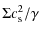 $\displaystyle \Sigma c_{\rm s}^2/\gamma$