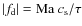 $\vert f_{\rm d}\vert={\rm Ma}~c_{\rm s}/\tau$