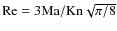 ${\rm Re}=3{\rm Ma}/{\rm Kn}\sqrt{\pi/8}$