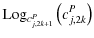 $\displaystyle {\rm Log}_{c_{j,2k+1}^P}\left(c_{j,2k}^P\right)$