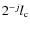 $2^{-j} l_{\rm c}$