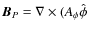 ${\vec B}_{P}=\nabla\times (A_\phi\hat\phi$