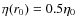$\eta(r_0)=0.5 \eta_0$