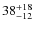 $38^{\rm +18}_{-12}$