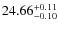 $24.66^{\rm + 0.11}_{- 0.10}$