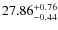 $27.86^{\rm + 0.76}_{- 0.44}$