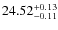 $24.52^{\rm + 0.13}_{- 0.11}$