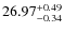 $26.97^{\rm + 0.49}_{- 0.34}$