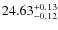 $24.63^{\rm + 0.13}_{- 0.12}$