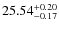 $25.54^{\rm + 0.20}_{- 0.17}$