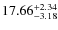 $ 17.66^{\rm + 2.34}_{- 3.18}$