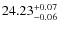 $24.23^{\rm + 0.07}_{- 0.06}$