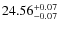 $24.56^{\rm + 0.07}_{- 0.07}$