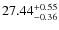 $27.44^{\rm + 0.55}_{- 0.36}$